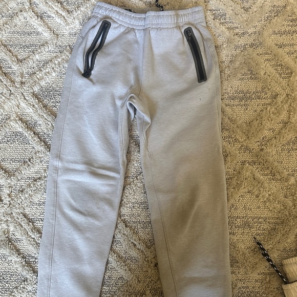 Old Navy Tech Kids Jogger Pants - Gray, Cream, and Black - Picture 3 of 12